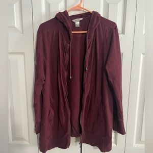 Women’s 1X zip-up sweatshirt hoodie jacket